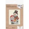 Borduurpakket KLART "Snowman and Santa Claus" PANNA 8-507