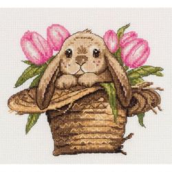 Borduurpakket KLART "Bunny in a hat" PANNA 8-517