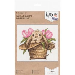 Borduurpakket KLART "Bunny in a hat" PANNA 8-517