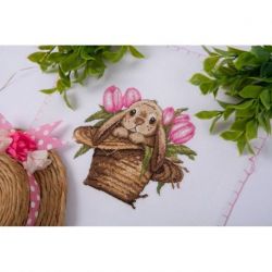 Borduurpakket KLART "Bunny in a hat" PANNA 8-517