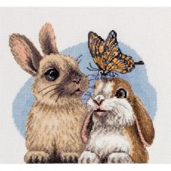 Borduurpakket KLART "Furry friends" PANNA 8-522