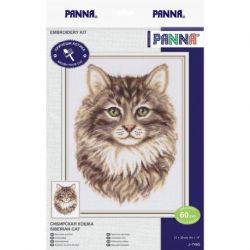 Borduurpakket PANNA "Siberian cat" PANNA J-7465