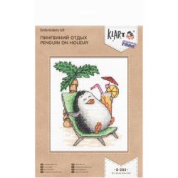 Borduurpakket KLART "Penguin holiday" PANNA 8-285