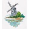 Borduurpakket KLART "Windmill on the shore" PANNA 8-384