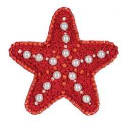 Broche kit KLART "Broche Starfish" 5,5x5,5 cm PANNA 10-012