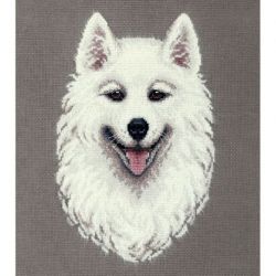 Borduurpakket PANNA "Samoyed" 18,5 x 24,5 cm PANNA J-7305