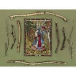 Borduurpakket PANNA "Slavic mythology. Baba Yaga" 27x36.5 cm PANNA VS-7408