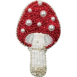 Broche kit KLART "Broche Fly agaric" 4x7 cm PANNA 10-006