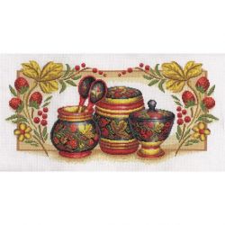 Borduurpakket PANNA "Khokhloma" 52 x 26.5 cm PANNA NH-0311