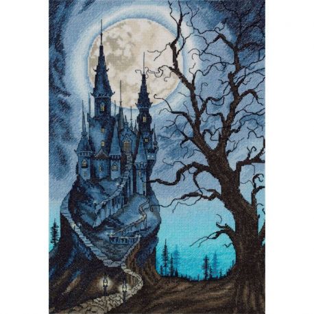 Borduurpakket PANNA "Grim castle" 23 x 33 cm PANNA ZU-7323