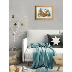 Borduurpakket PANNA "New Year in the village" 35 x 26 cm PANNA PR-7463