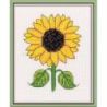 Borduurpakket KLART "Sunflower" 10 x 12 cm PANNA 12-064