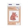 Borduurpakket KLART "New Year's bear" 15 x 13.5 cm PANNA 8-585