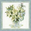 Borduurpakket White Lilies 1169
