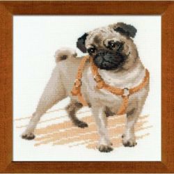 Borduurpakket Pug Dog 1176