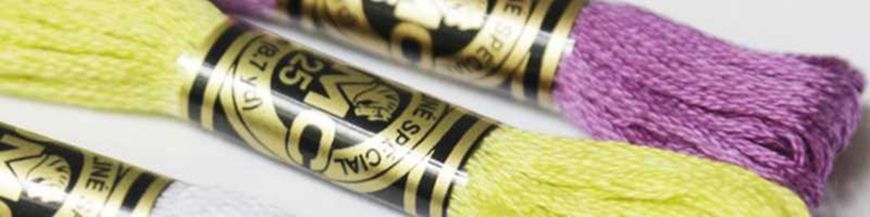 DMC, 6-draads borduurgaren, splijtzij.